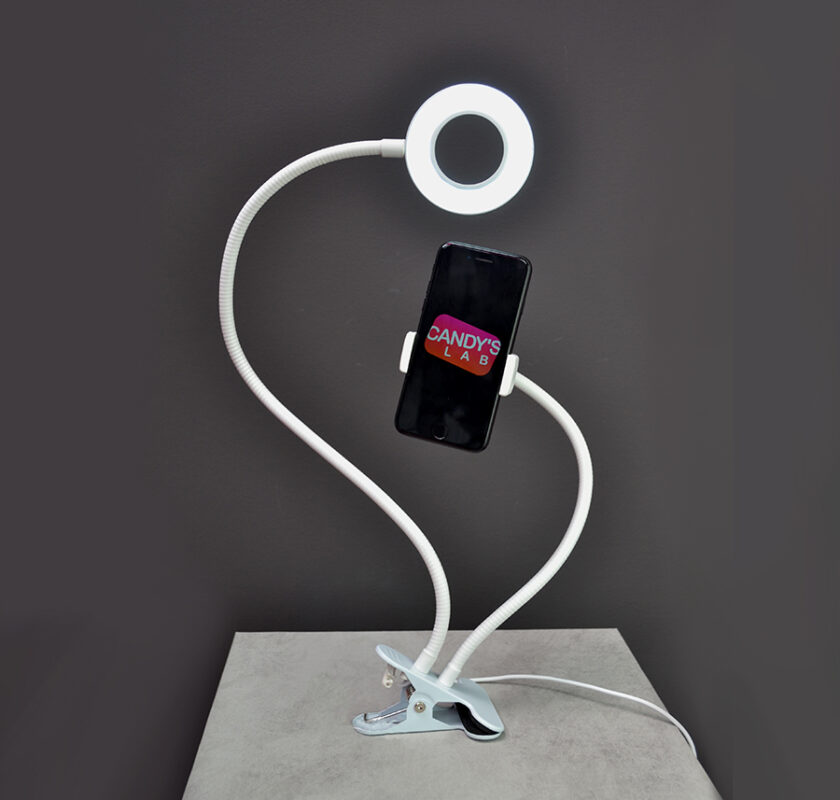 supporto per smartphone con luce led