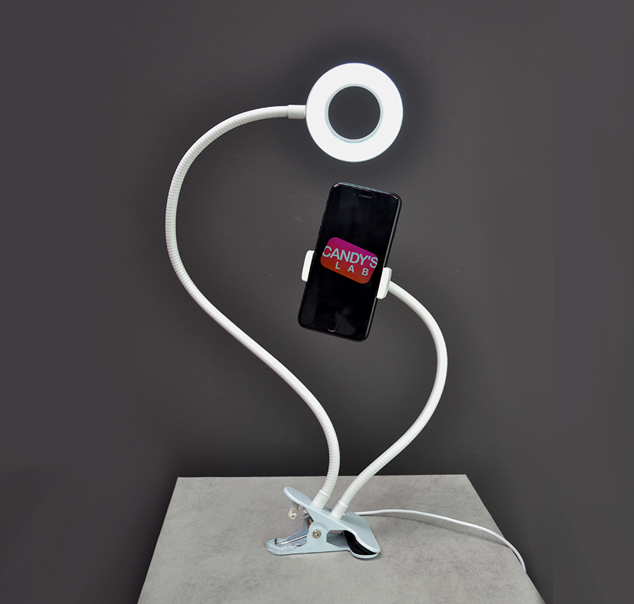 supporto per smartphone con luce led
