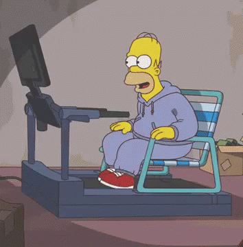 simpson che fa tapirulant seduto