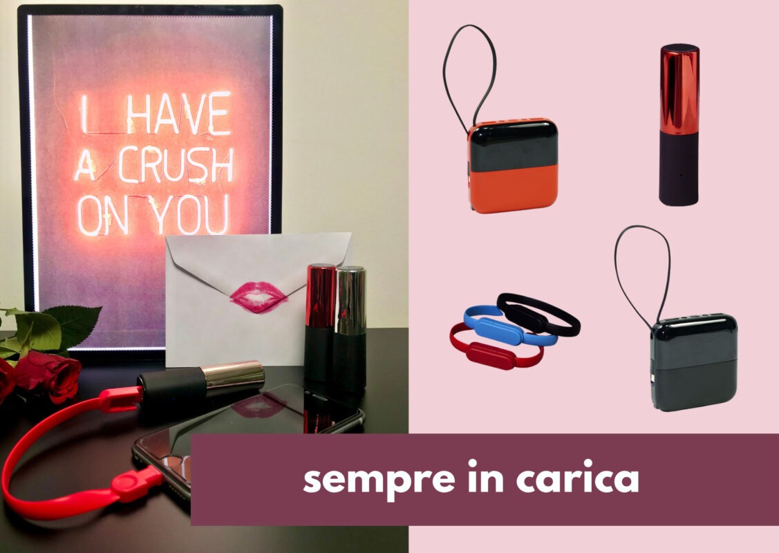 Promozione articoli tecnologici per cellulare: ricarica cellulare, braccialetto ricarica cellulare