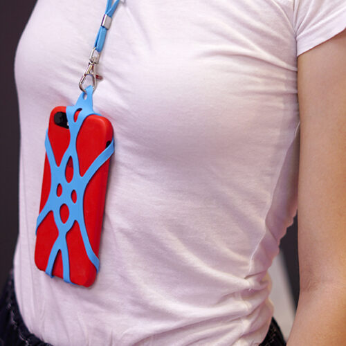 porta cellulare a collana