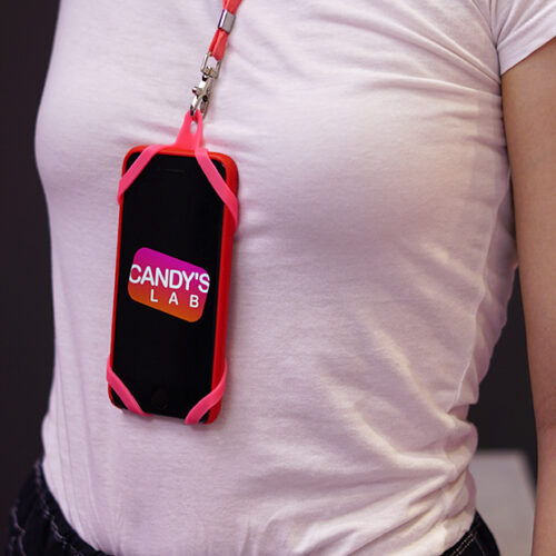porta cellulare a collana