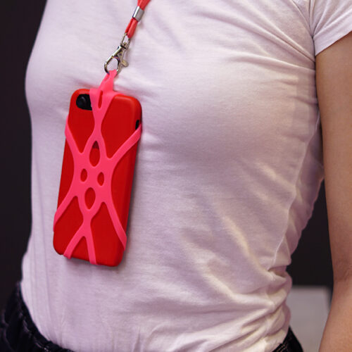 porta cellulare a collana