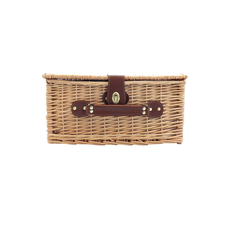 cestino da picnic Cestino in rattan chiaro con maniglia