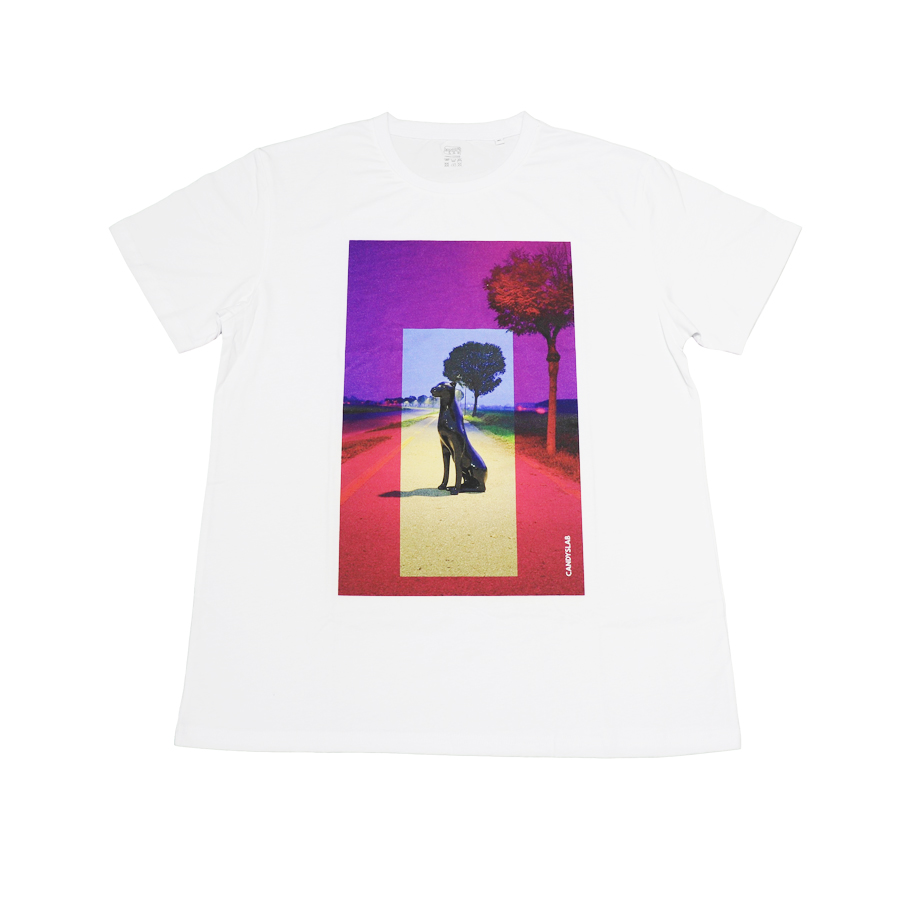 t-shirt_pantera nera_prodotto Maglietta bianca con stampa pantera nera