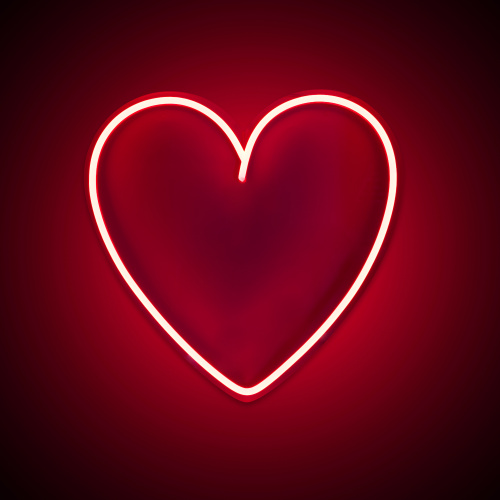 Insegna LED cuore
